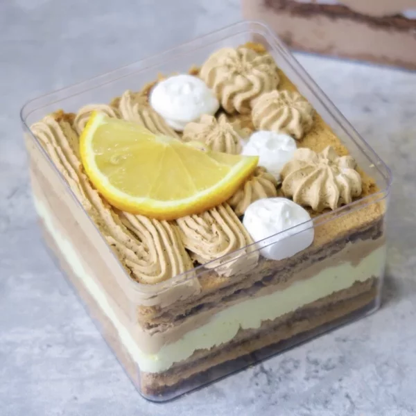 港式檸檬茶麻糬脆脆盒子 Hapzok Cake 盒作蛋糕