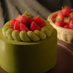 綠茶草莓麻糬蛋糕 Bazi 百子