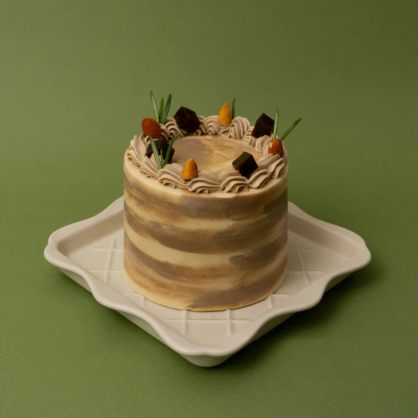 純素焙茶麻糬蛋糕the white cake