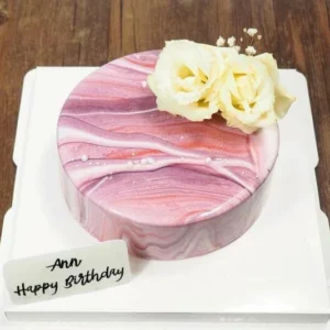 Pinky Marble Cake - Cake Aholic Cakery